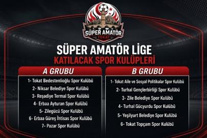 TOKAT SÜPER AMATÖR LİGİ’NE KATILACAK TAKIMLAR BELLİ OLDU